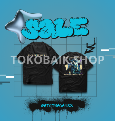 👕 Detail Produk Kaus Black Oversize GK138 SALE! (Jackpot & Devil)